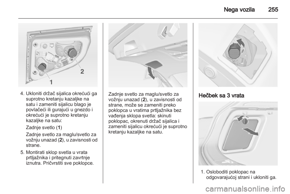 OPEL ASTRA J 2013.5 Uputstvo za upotrebu (in Serbian) OPEL ASTRA J 2013.5 Uputstvo za upotrebu (in Serbian)