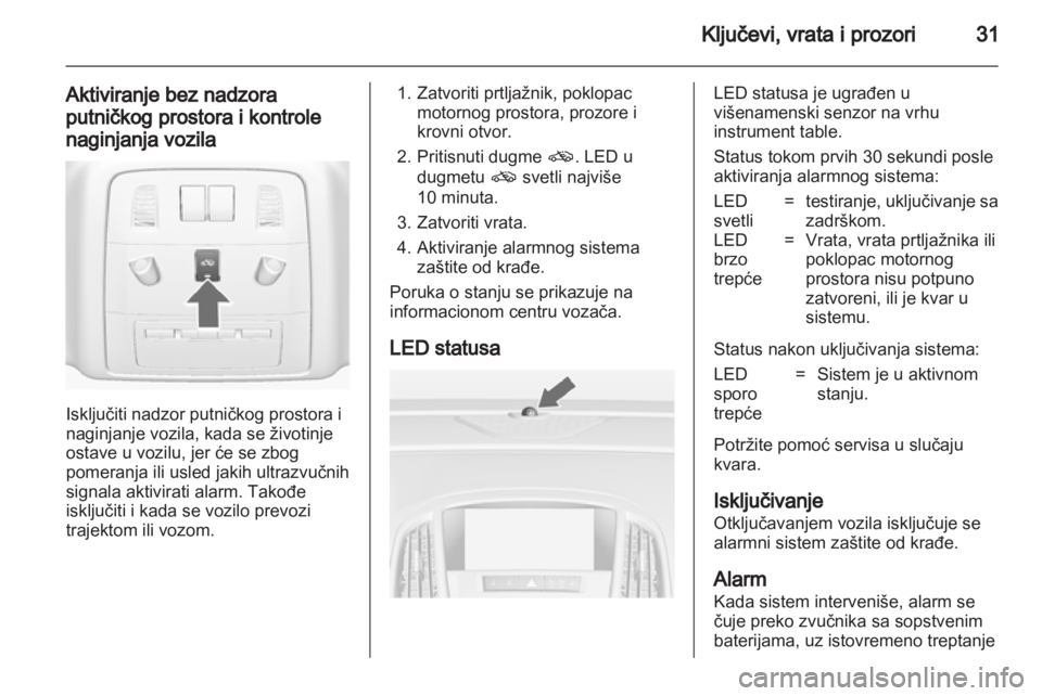 OPEL ASTRA J 2013.5  Uputstvo za upotrebu (in Serbian) 