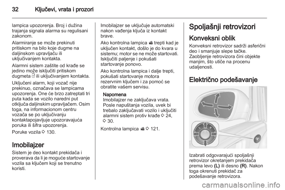 OPEL ASTRA J 2013.5  Uputstvo za upotrebu (in Serbian) 