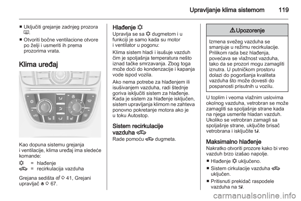 OPEL ASTRA J GTC 2012.5  Uputstvo za upotrebu (in Serbian) 