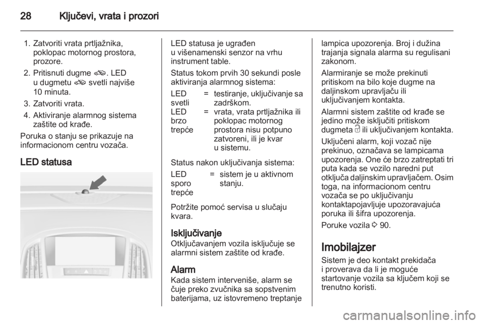 OPEL ASTRA J GTC 2012.5  Uputstvo za upotrebu (in Serbian) 