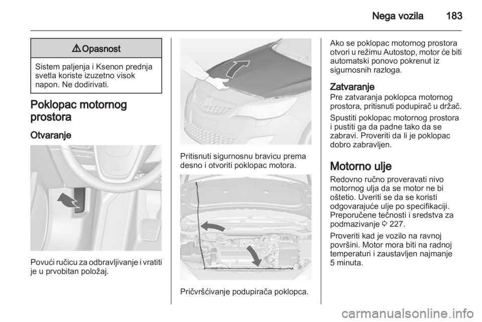 OPEL ASTRA J HB5 & ST 2012  Uputstvo za upotrebu (in Serbian) 