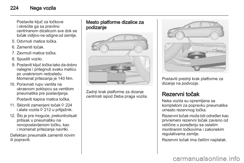 OPEL ASTRA J HB5 & ST 2012.5 Uputstvo za upotrebu (in Serbian) OPEL ASTRA J HB5 & ST 2012.5 Uputstvo za upotrebu (in Serbian)
