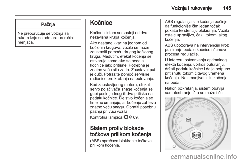 OPEL CASCADA 2013.5 Uputstvo za upotrebu (in Serbian) OPEL CASCADA 2013.5 Uputstvo za upotrebu (in Serbian)