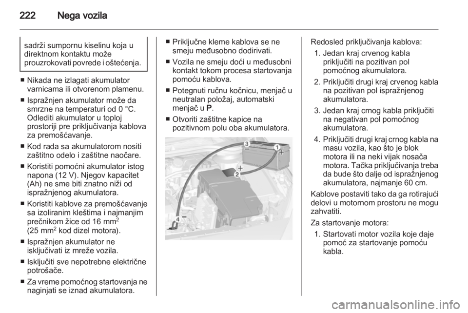 OPEL CASCADA 2013.5  Uputstvo za upotrebu (in Serbian) 