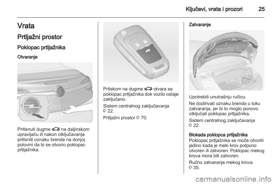OPEL CASCADA 2013.5  Uputstvo za upotrebu (in Serbian) 