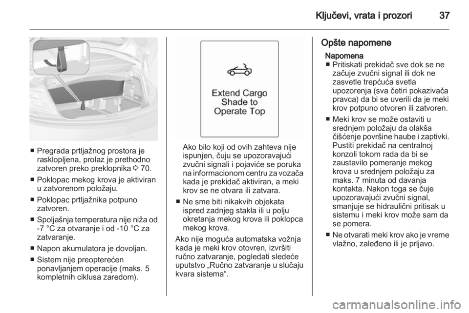 OPEL CASCADA 2013.5  Uputstvo za upotrebu (in Serbian) 