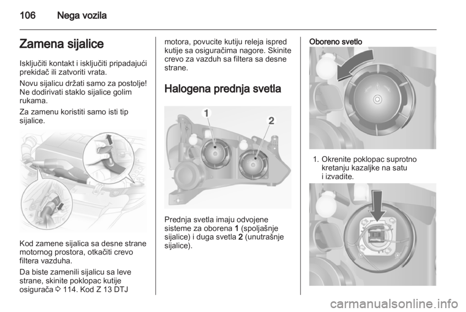 OPEL COMBO 2011.5  Uputstvo za upotrebu (in Serbian) 