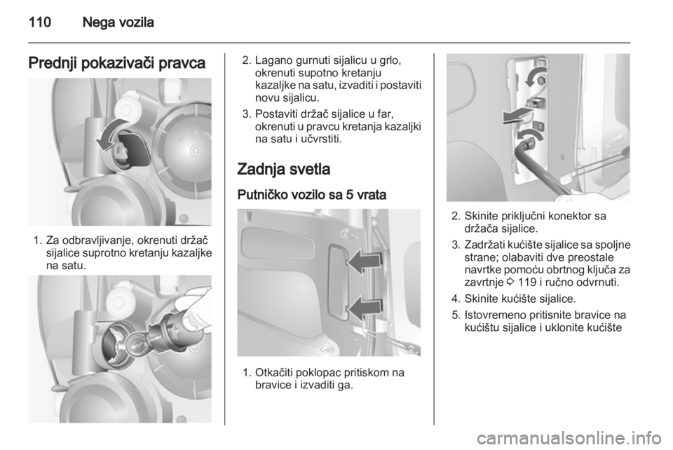 OPEL COMBO 2011.5  Uputstvo za upotrebu (in Serbian) 