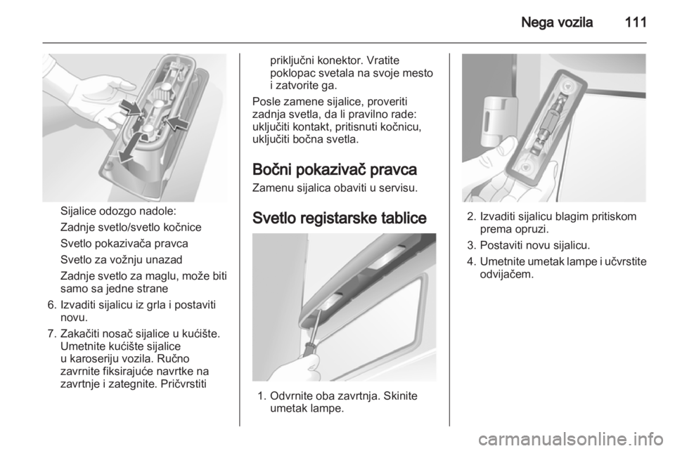 OPEL COMBO 2011.5  Uputstvo za upotrebu (in Serbian) 