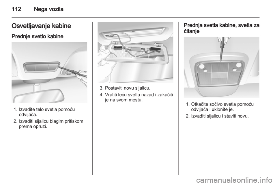 OPEL COMBO 2011.5  Uputstvo za upotrebu (in Serbian) 