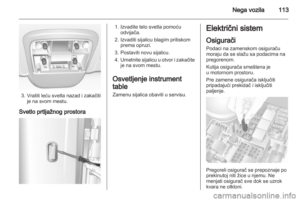 OPEL COMBO 2011.5  Uputstvo za upotrebu (in Serbian) 