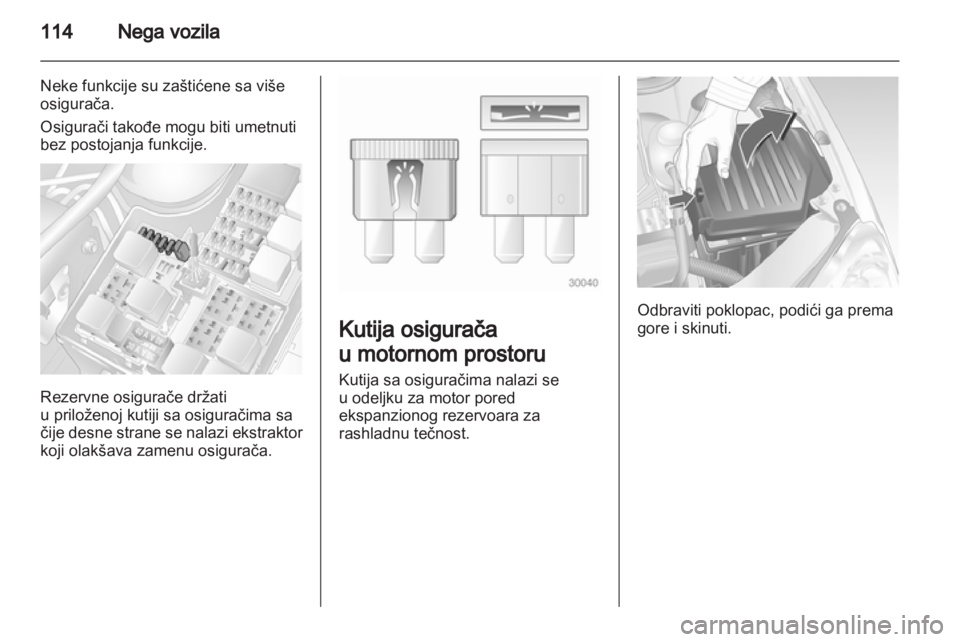 OPEL COMBO 2011.5  Uputstvo za upotrebu (in Serbian) 