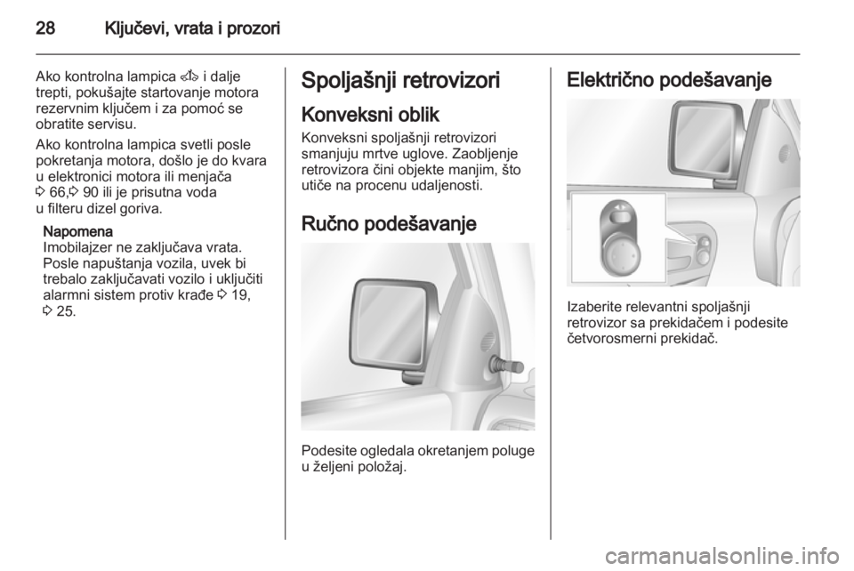 OPEL COMBO 2011.5 Uputstvo za upotrebu (in Serbian) OPEL COMBO 2011.5 Uputstvo za upotrebu (in Serbian)