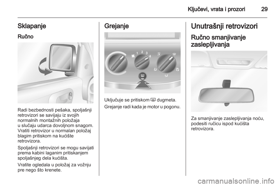 OPEL COMBO 2011.5 Uputstvo za upotrebu (in Serbian) OPEL COMBO 2011.5 Uputstvo za upotrebu (in Serbian)