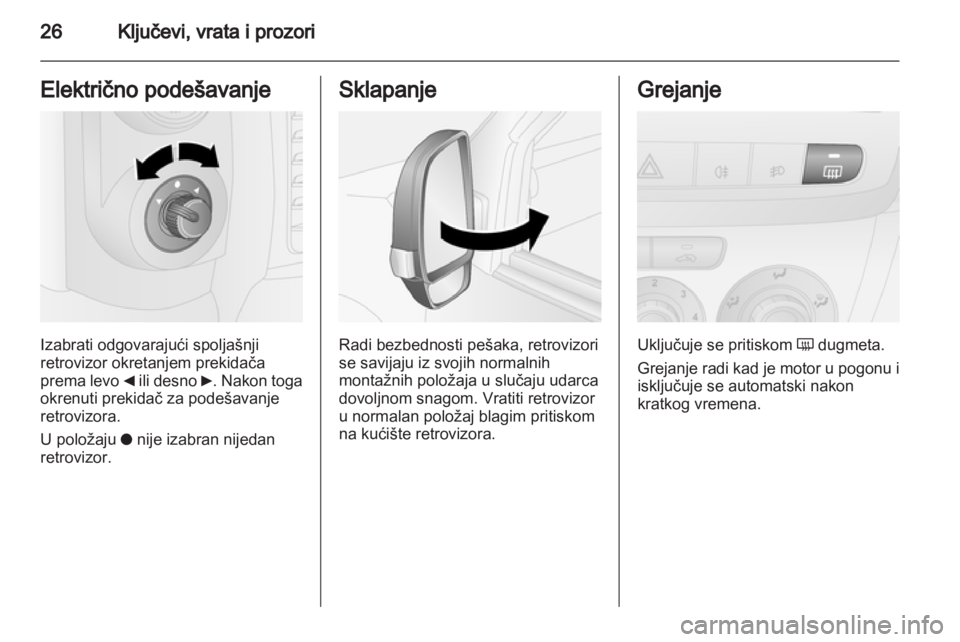 OPEL COMBO D 2013 Uputstvo za upotrebu (in Serbian) OPEL COMBO D 2013 Uputstvo za upotrebu (in Serbian)