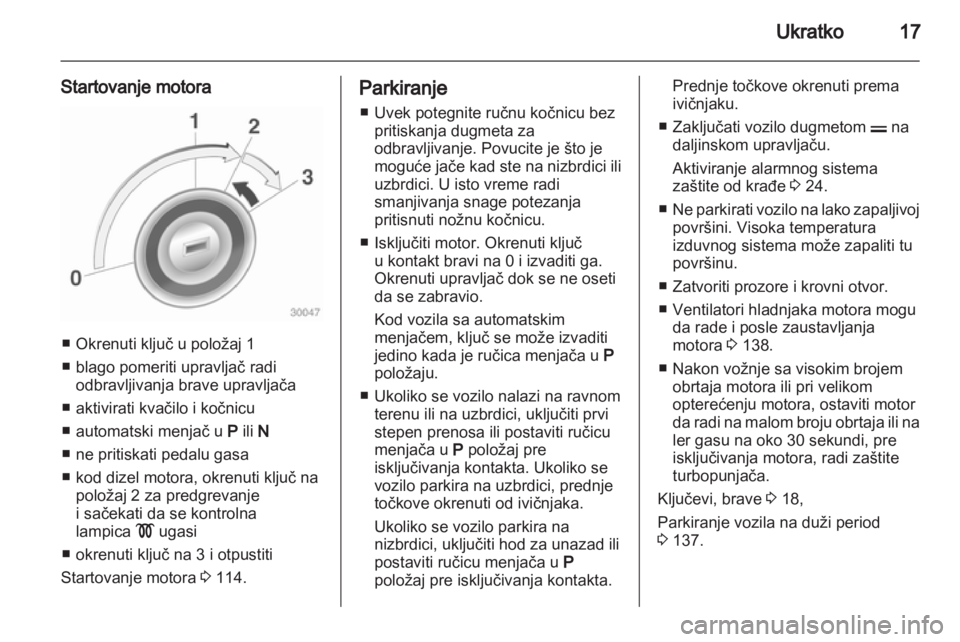 OPEL CORSA 2010.5 Uputstvo za upotrebu (in Serbian) OPEL CORSA 2010.5 Uputstvo za upotrebu (in Serbian)