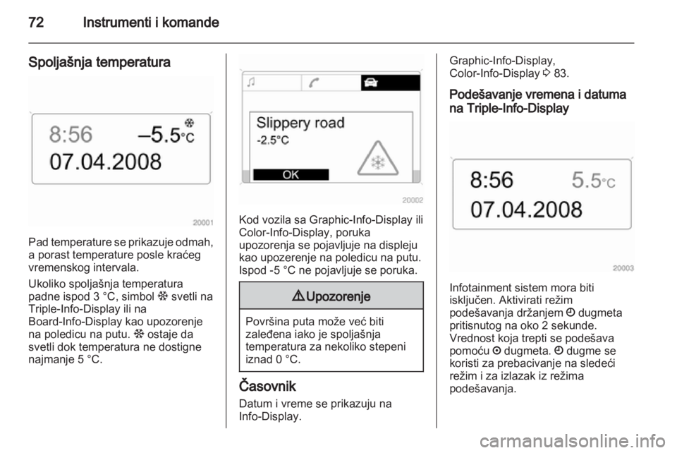 OPEL CORSA 2010.5 Uputstvo za upotrebu (in Serbian) OPEL CORSA 2010.5 Uputstvo za upotrebu (in Serbian)