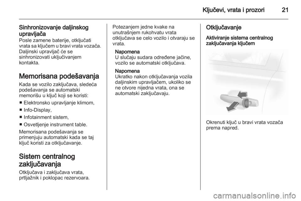 OPEL CORSA 2011.5 Uputstvo za upotrebu (in Serbian) OPEL CORSA 2011.5 Uputstvo za upotrebu (in Serbian)