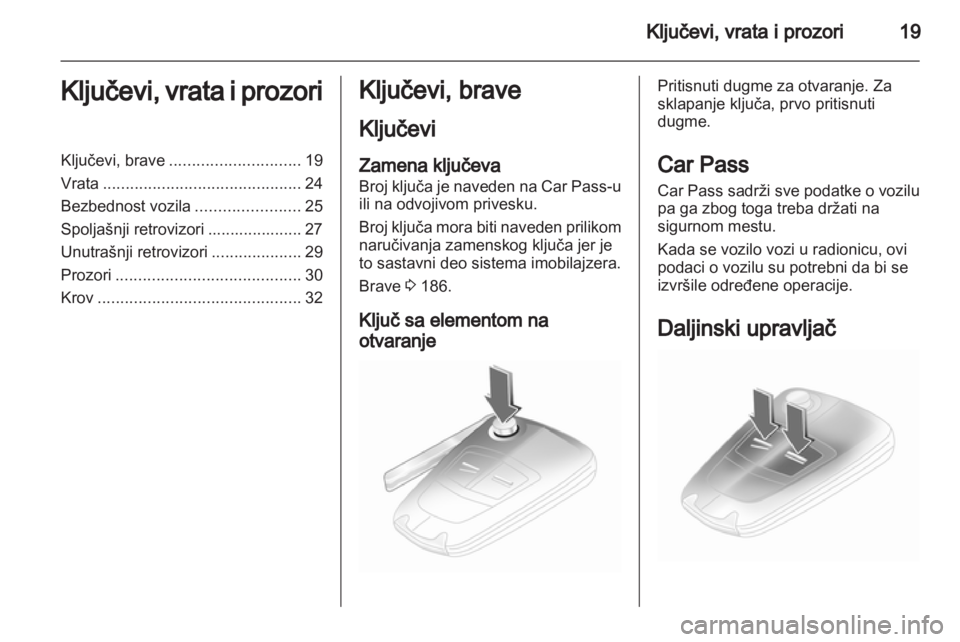 OPEL CORSA 2012.5 Uputstvo za upotrebu (in Serbian) OPEL CORSA 2012.5 Uputstvo za upotrebu (in Serbian)