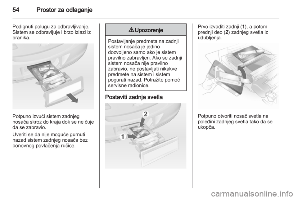 OPEL CORSA 2012.5 Uputstvo za upotrebu (in Serbian) OPEL CORSA 2012.5 Uputstvo za upotrebu (in Serbian)