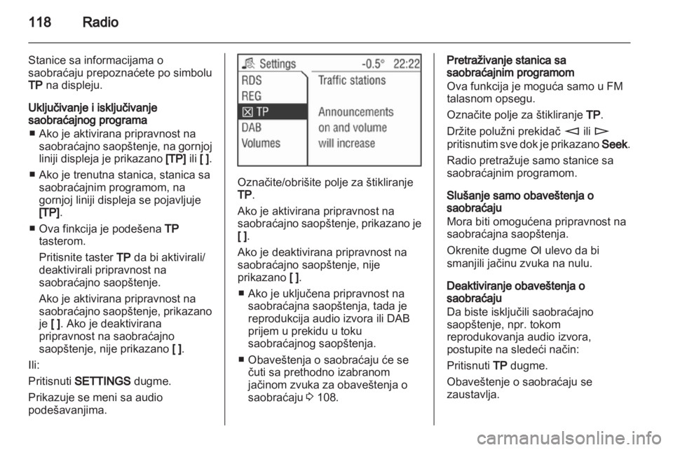 OPEL CORSA 2013 Uputstvo za rukovanje Infotainment sistemom (in Serbian) OPEL CORSA 2013 Uputstvo za rukovanje Infotainment sistemom (in Serbian)