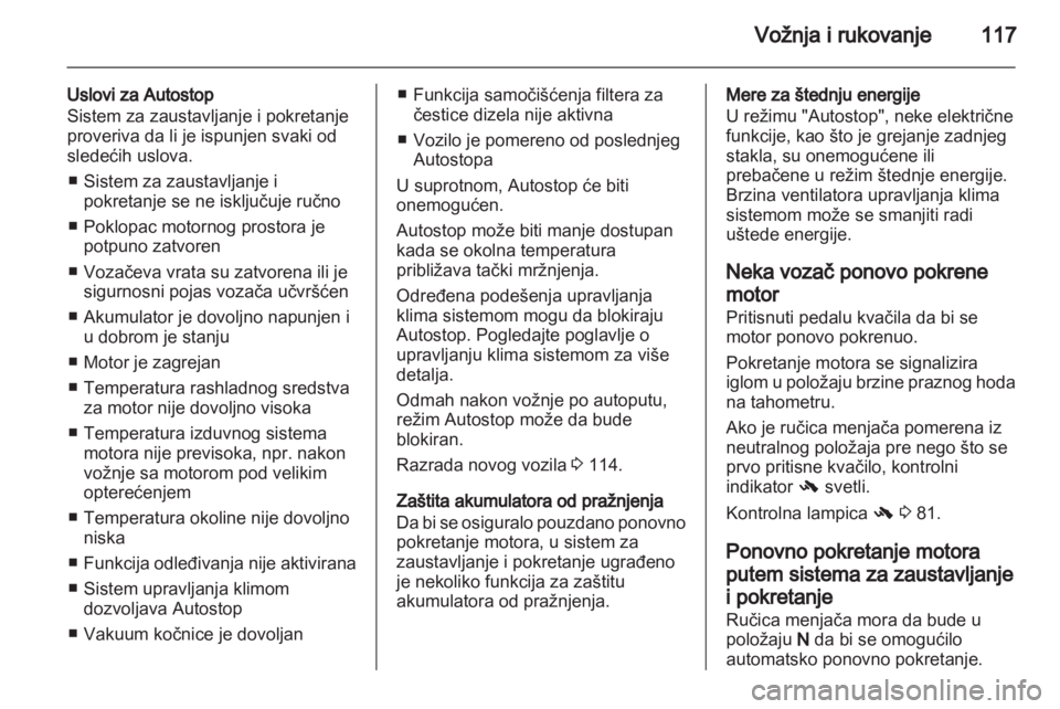 OPEL CORSA 2013 Uputstvo za upotrebu (in Serbian) OPEL CORSA 2013 Uputstvo za upotrebu (in Serbian)