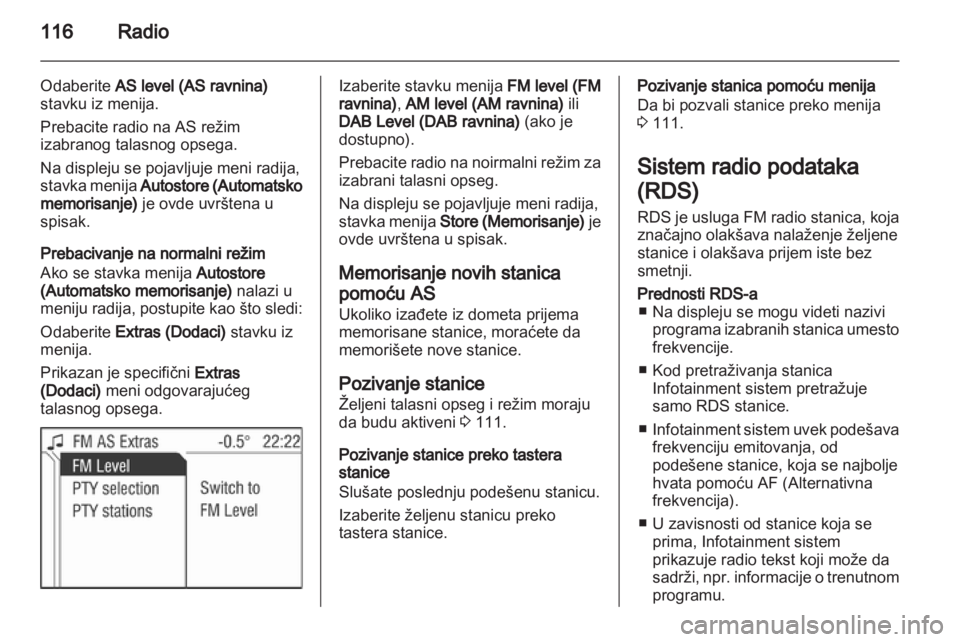 OPEL CORSA 2013.5  Uputstvo za rukovanje Infotainment sistemom (in Serbian) 