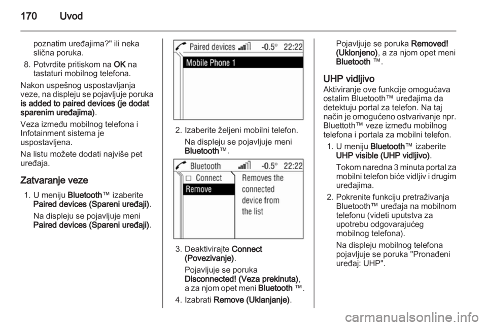 OPEL CORSA 2013.5  Uputstvo za rukovanje Infotainment sistemom (in Serbian) 