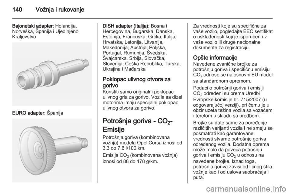 OPEL CORSA 2013.5 Uputstvo za upotrebu (in Serbian) OPEL CORSA 2013.5 Uputstvo za upotrebu (in Serbian)