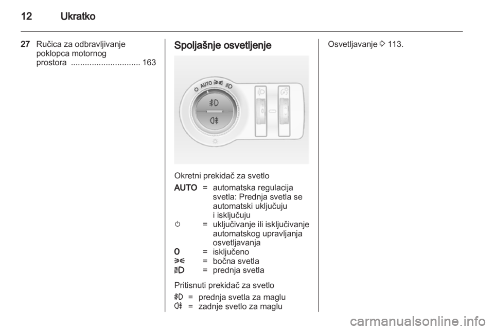 OPEL INSIGNIA 2010.5  Uputstvo za upotrebu (in Serbian) 