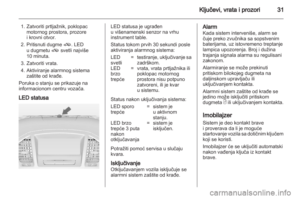 OPEL INSIGNIA 2010.5  Uputstvo za upotrebu (in Serbian) 