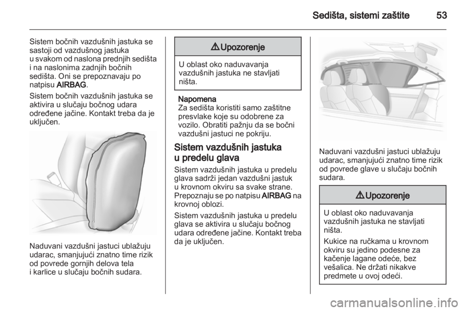 OPEL INSIGNIA 2010.5  Uputstvo za upotrebu (in Serbian) 