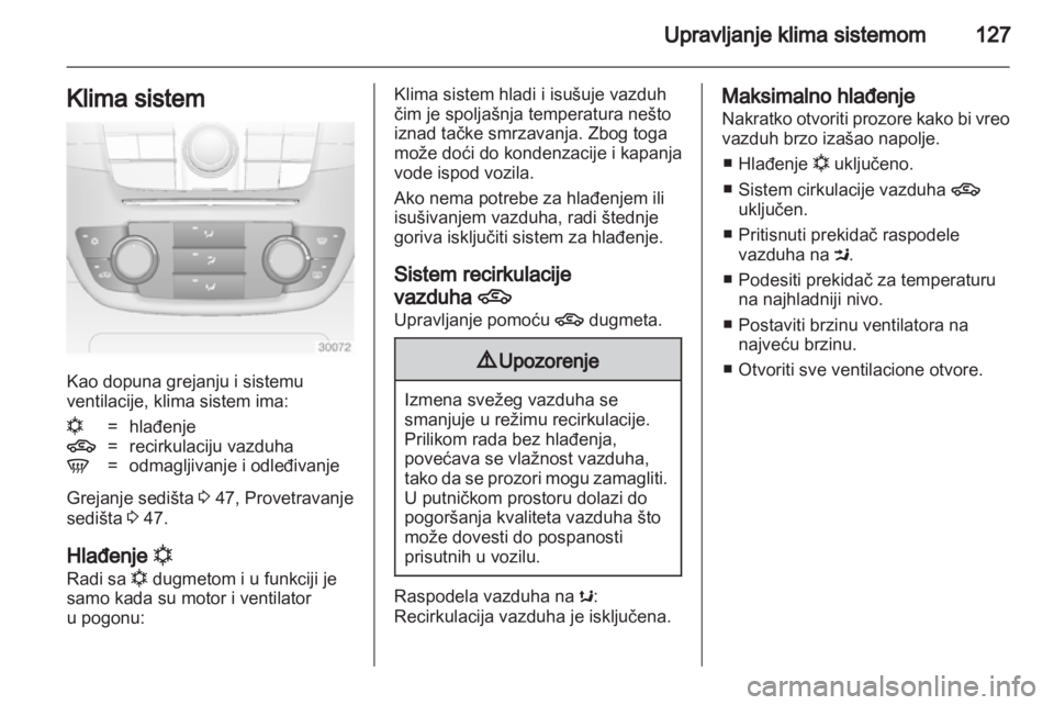 OPEL INSIGNIA 2011  Uputstvo za upotrebu (in Serbian) 