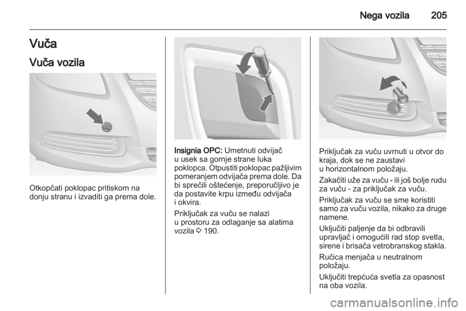 OPEL INSIGNIA 2011  Uputstvo za upotrebu (in Serbian) 