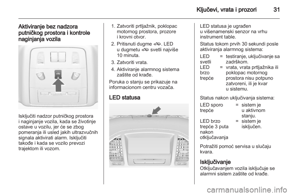 OPEL INSIGNIA 2011  Uputstvo za upotrebu (in Serbian) 