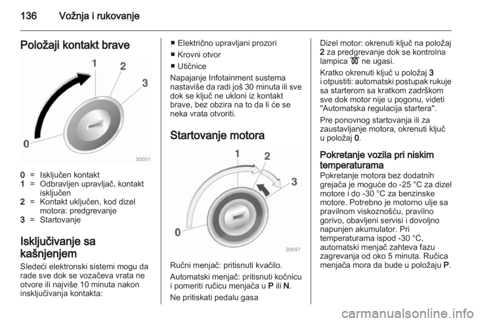 OPEL INSIGNIA 2011.5  Uputstvo za upotrebu (in Serbian) 