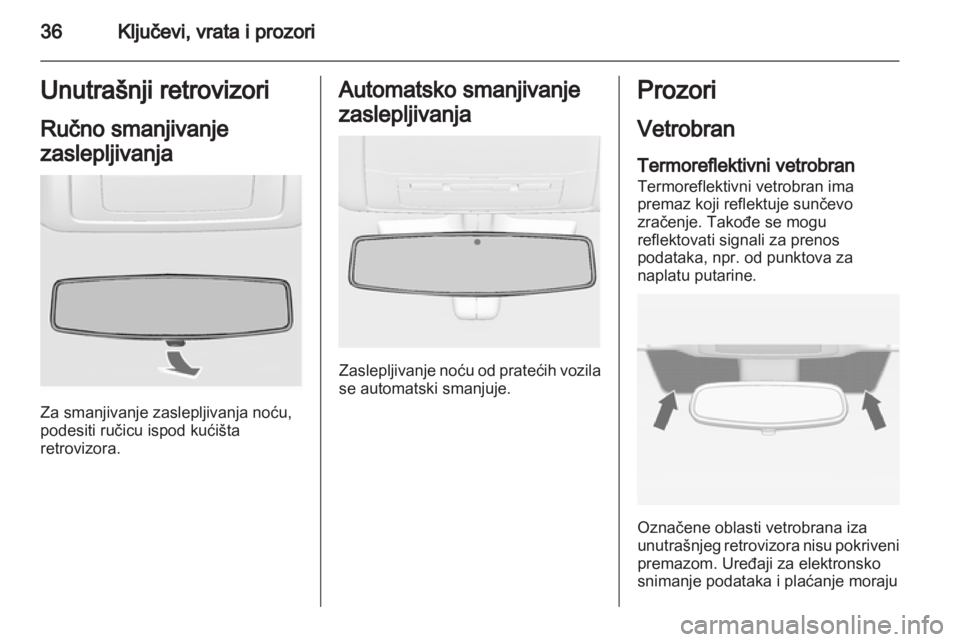 OPEL INSIGNIA 2012  Uputstvo za upotrebu (in Serbian) 