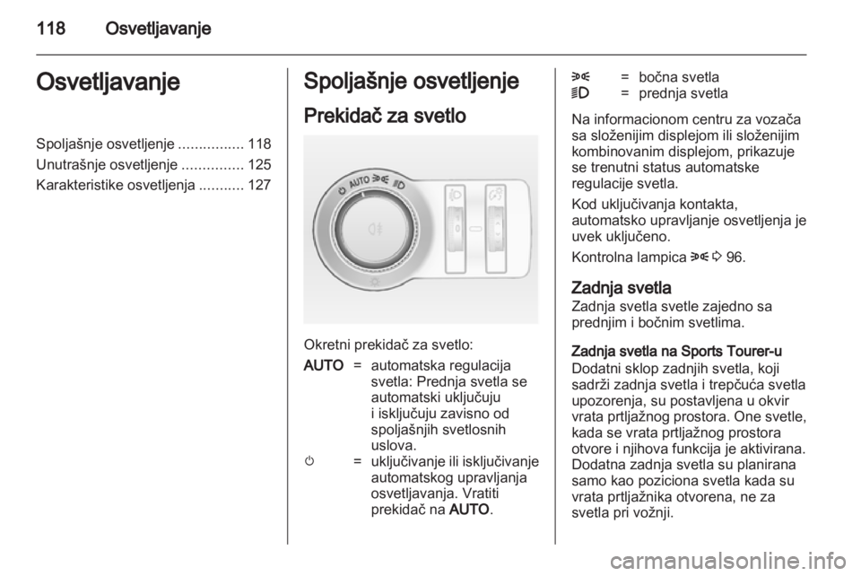 OPEL INSIGNIA 2012.5  Uputstvo za upotrebu (in Serbian) 