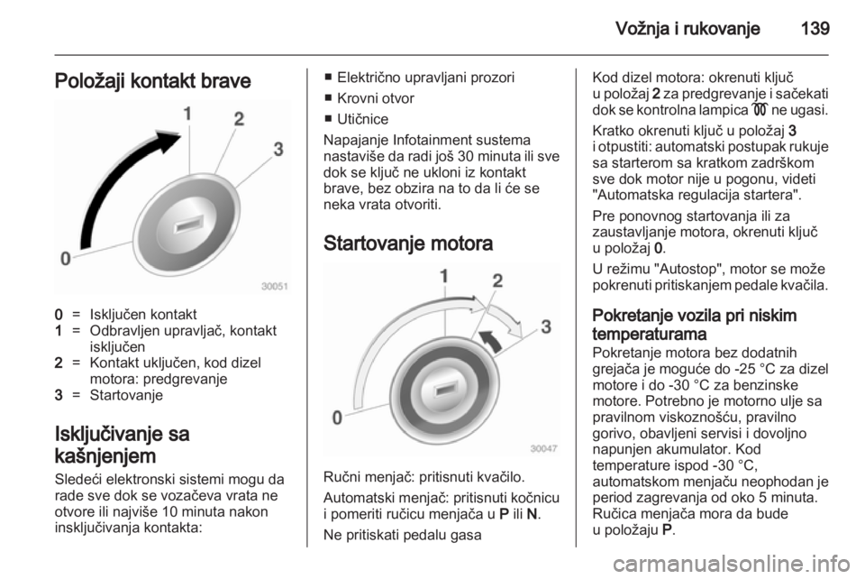 OPEL INSIGNIA 2012.5 Uputstvo za upotrebu (in Serbian) OPEL INSIGNIA 2012.5 Uputstvo za upotrebu (in Serbian)