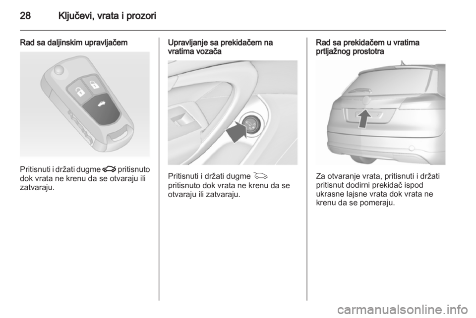 OPEL INSIGNIA 2012.5  Uputstvo za upotrebu (in Serbian) 