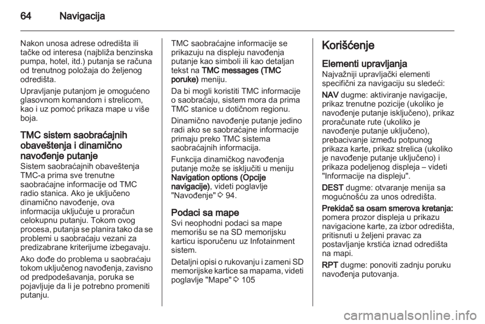 OPEL INSIGNIA 2013  Uputstvo za rukovanje Infotainment sistemom (in Serbian) 
