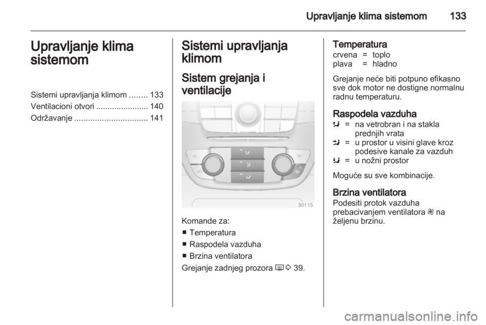 OPEL INSIGNIA 2013  Uputstvo za upotrebu (in Serbian) 