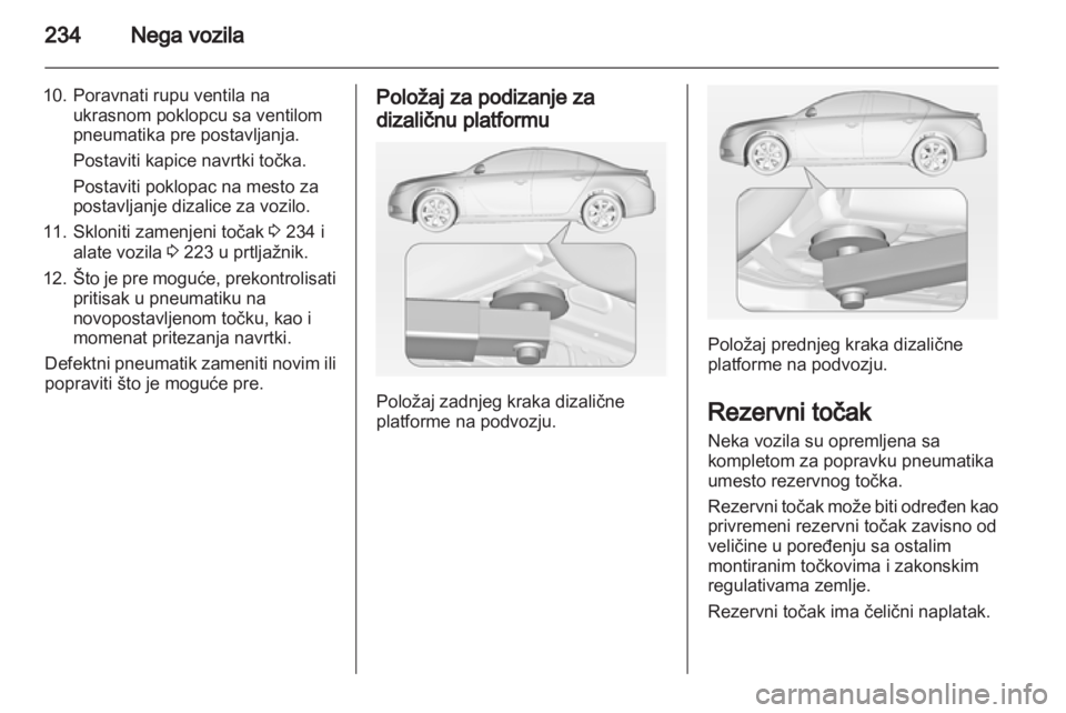 OPEL INSIGNIA 2013  Uputstvo za upotrebu (in Serbian) 