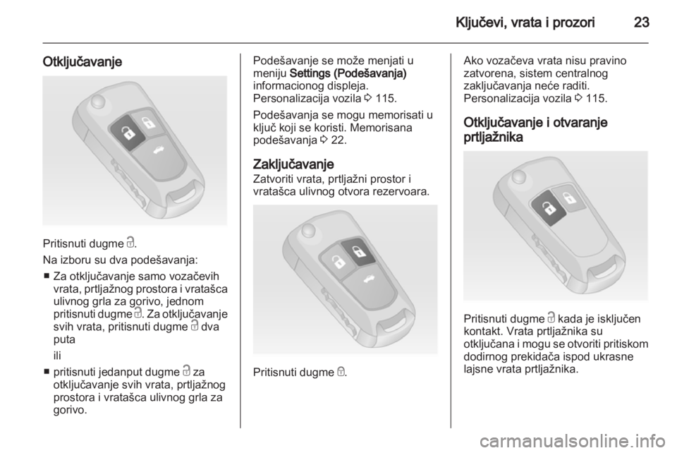 OPEL INSIGNIA 2013  Uputstvo za upotrebu (in Serbian) 