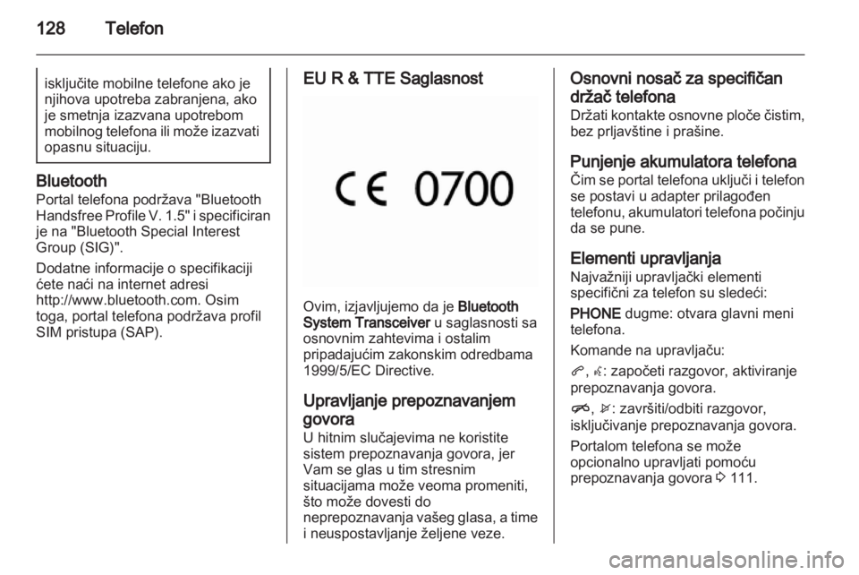 OPEL INSIGNIA 2013.5 Uputstvo za rukovanje Infotainment sistemom (in Serbian) OPEL INSIGNIA 2013.5 Uputstvo za rukovanje Infotainment sistemom (in Serbian)