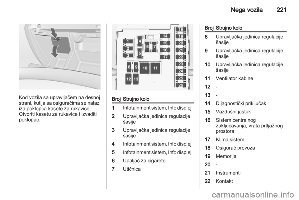 OPEL INSIGNIA 2013.5  Uputstvo za upotrebu (in Serbian) 
