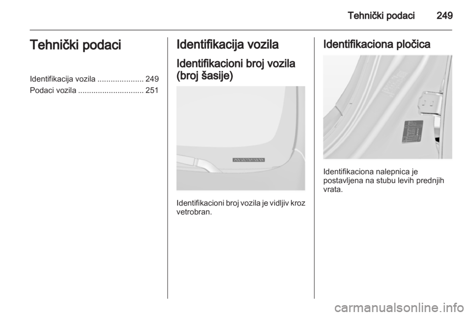 OPEL INSIGNIA 2013.5  Uputstvo za upotrebu (in Serbian) 