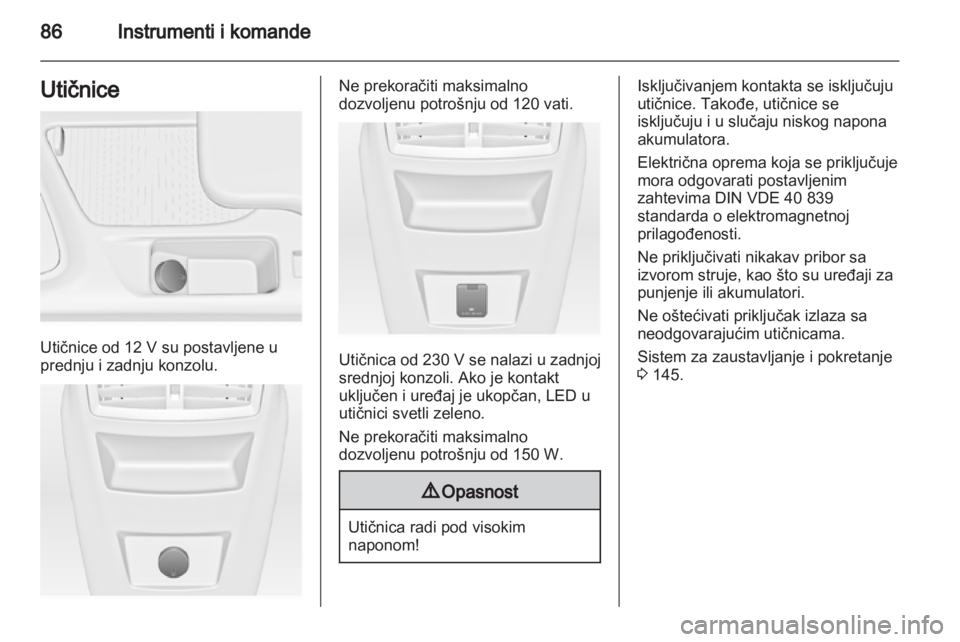 OPEL INSIGNIA 2013.5  Uputstvo za upotrebu (in Serbian) 