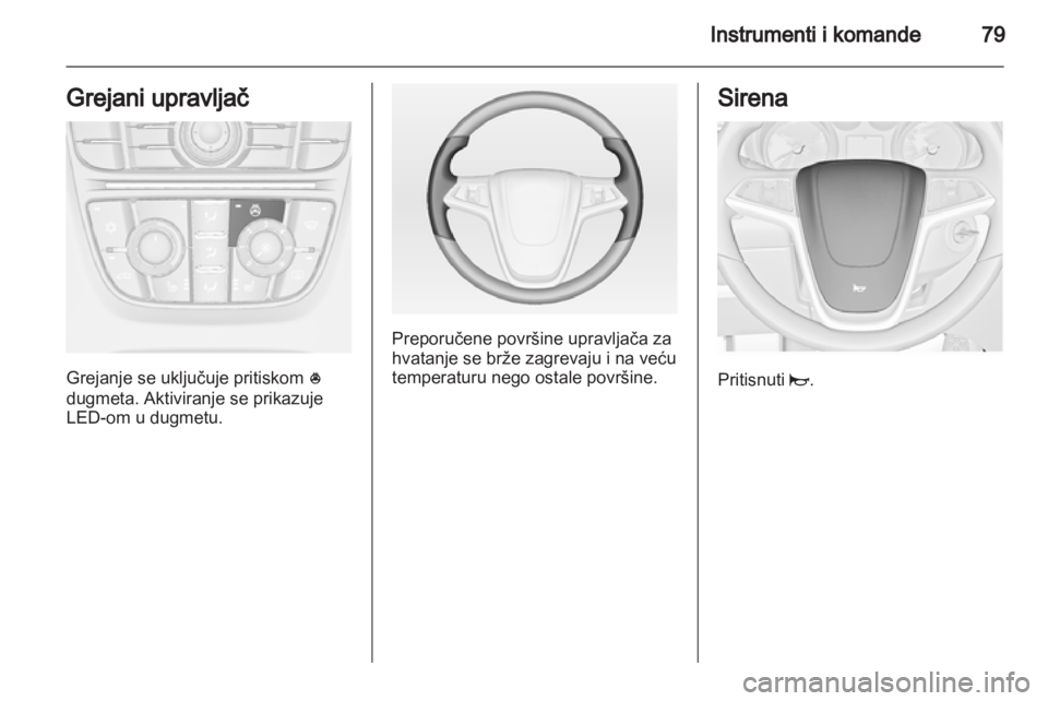 OPEL MERIVA 2011.5  Uputstvo za upotrebu (in Serbian) 